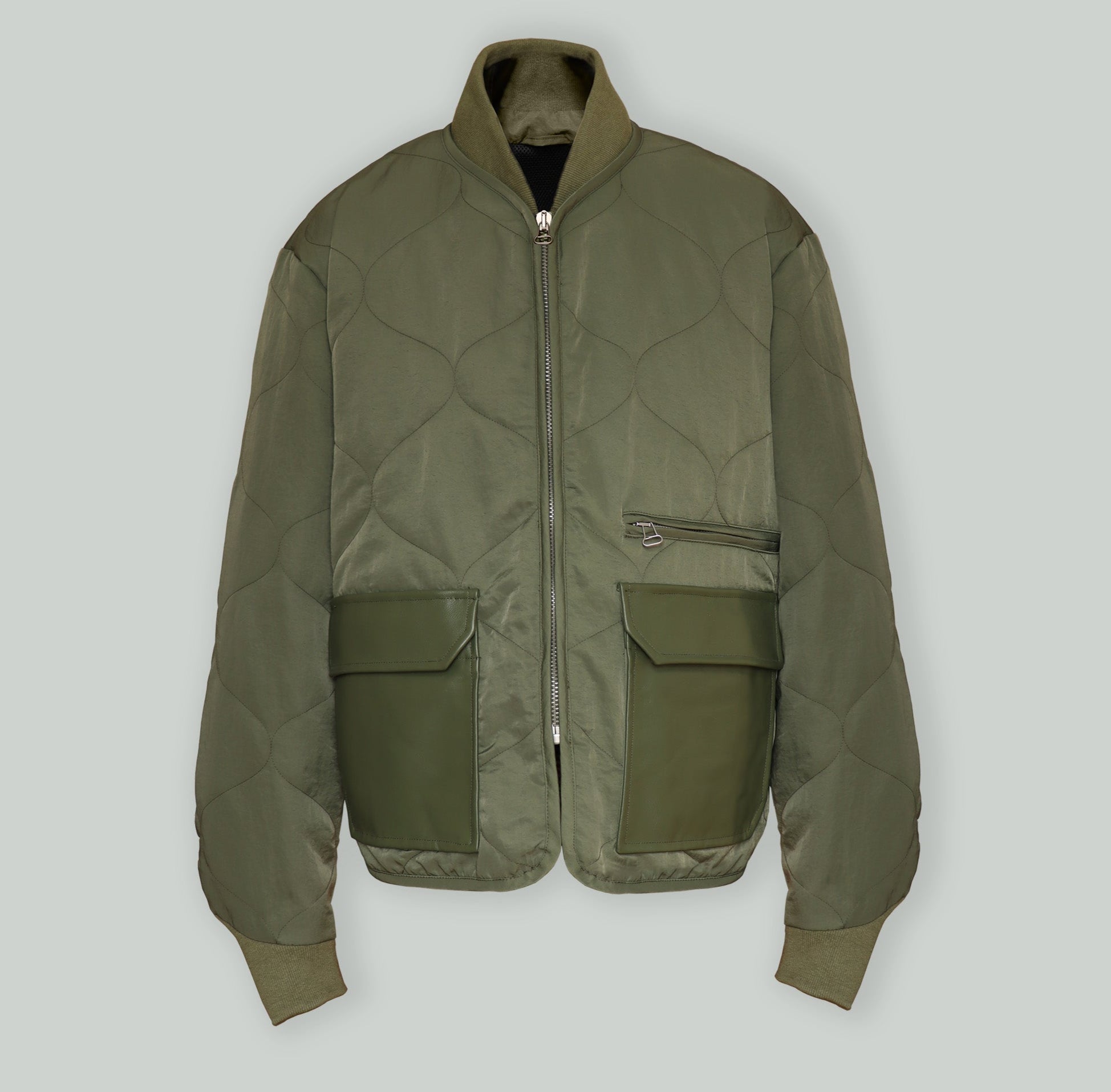 QUILTED SASHIKO BOMBER JACKET