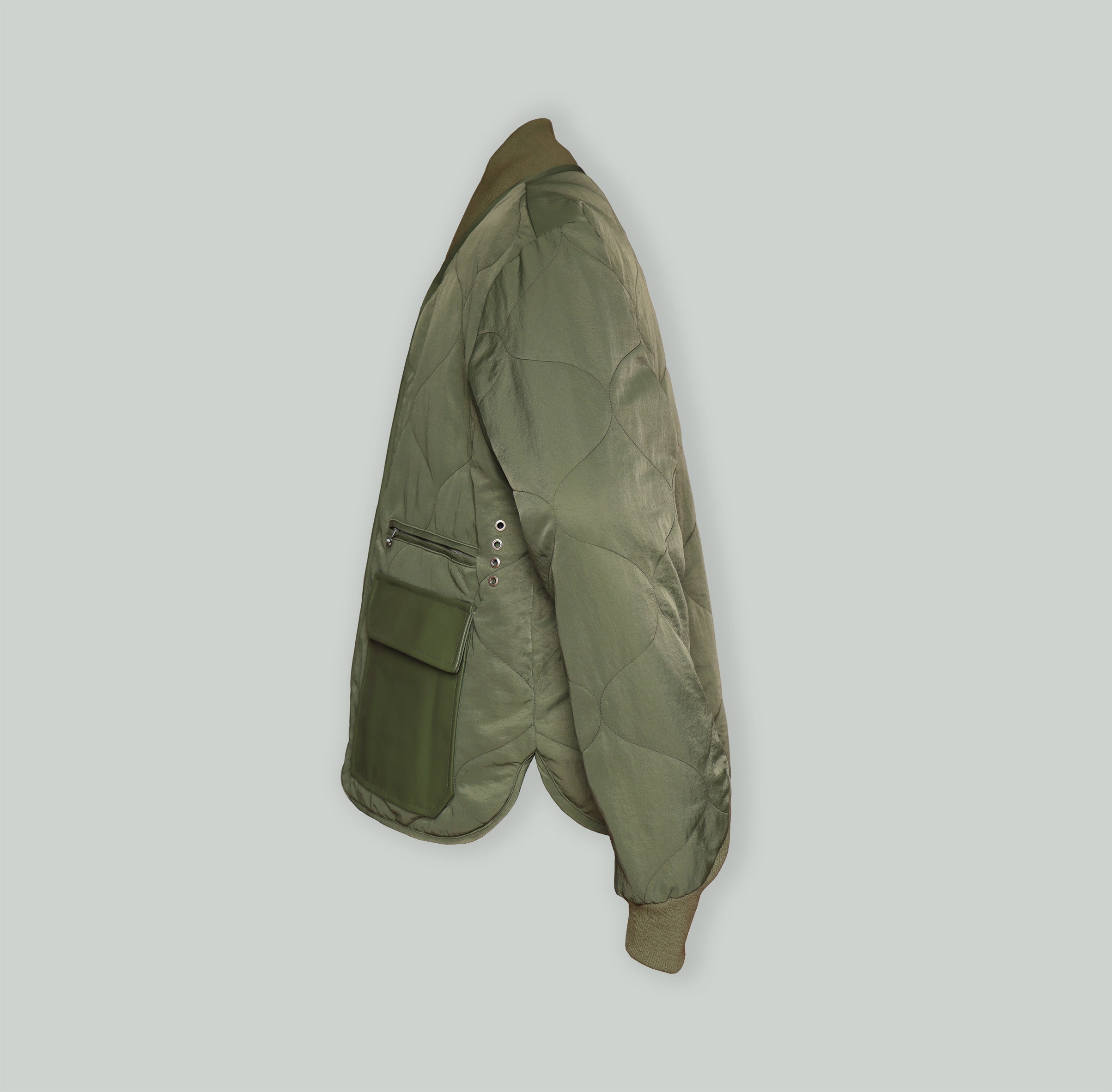 QUILTED SASHIKO BOMBER JACKET